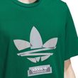 Camiseta Masculina Adidas Skateboarding Abstract Trefoil Tee Drkgrn VERDE-JY3947- -6-